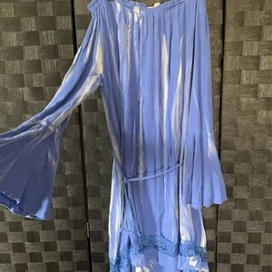 Love cold shoulder flowing dress